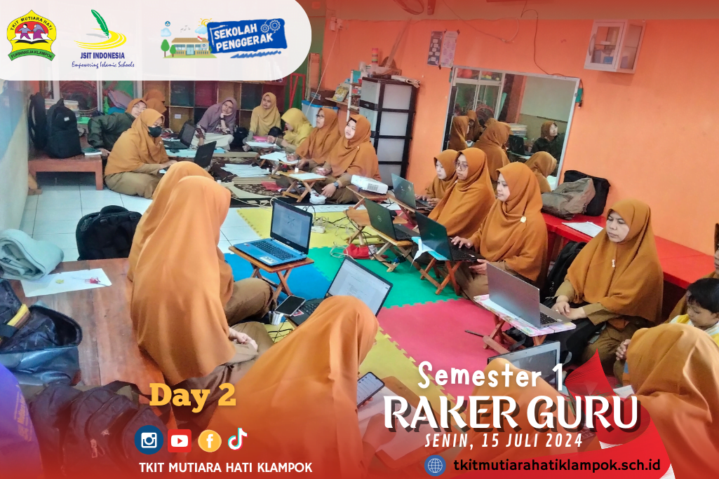 Rapat kerja guru TKIT MUTIARAHATI KLAMPOK